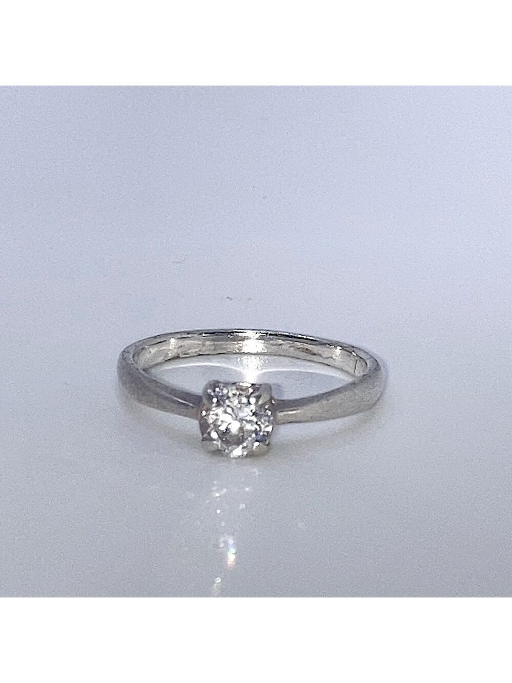 Vtg Chateau D’Argent Engagement Promise Ring Style 925 Sterling Silver s5.75